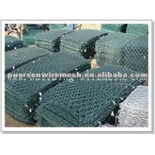 Galvanisierter PVC-beschichteter sechseckiger Gabion-Box